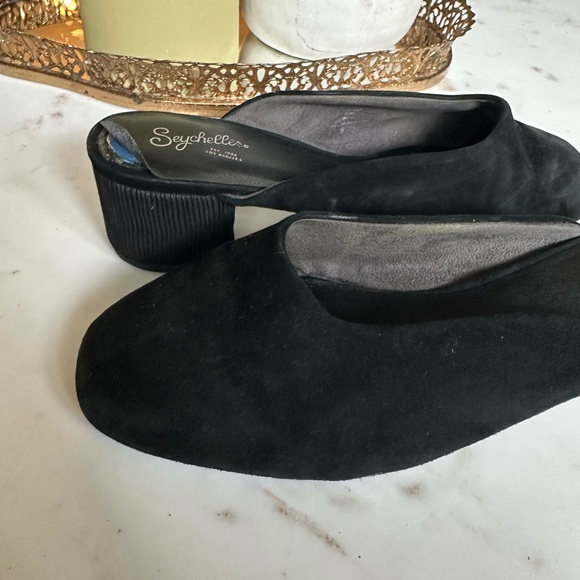 Seychelles Black Suede Mules - Picture 3 of 7